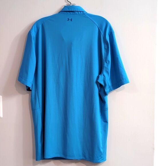 Under Armour Shorebreak Hybrid Woven Short Sleeve Button Viral/Photon Blue XL - Picture 5 of 11